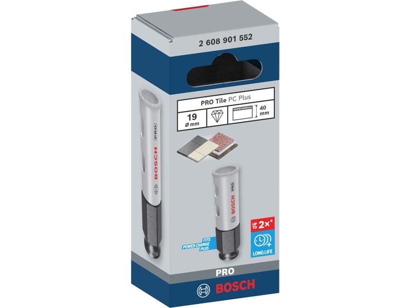 Žaga za izrezovanje lukenj Bosch PRO Tile PC Plus, 19mm, 2608901552